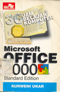 36 jam belajar komputer microsoft office 2000 standard edition
