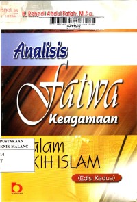 Analisis fatwa keagamaan dalam fikih islam edisi 2