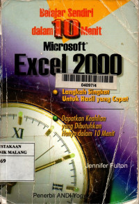Belajar sendiri dalam 10 menit microsoft excel 2000 edisi 1