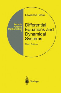 Differential equations and dynamical systems 3rd edition