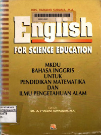 English for science education