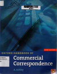 Oxford handbook of commercial correspondence