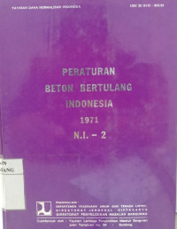 Peraturan beton bertulang indonesia 1971 N.I -2