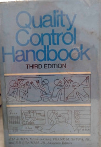 Quality control handbook, third edition
