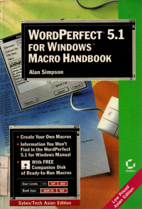 Wordperfect 5.1 for windows macro handbook