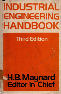 Industrial engineering hanbook 3rd edition