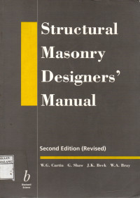 Structural masonry designers manual 2nd edition (revised)