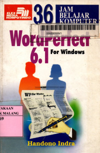 36 jam belajar komputer wordperfect 6.1 for windows edisi 1