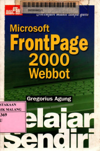 Belajar sendiri microsoft frontpage 2000 webbot