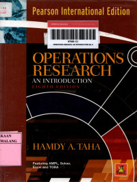 Operations research: an introduction 8th edition
