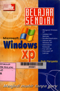 Belajar sendiri microsoft windows XP