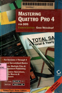 Microsoft quattro pro 4 for dos 4th edition