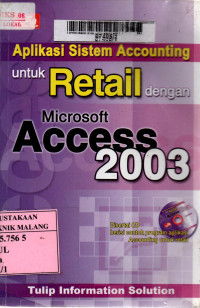 Aplikasi sistem accounting untuk retail dengan microsoft access 2003