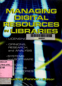 Managing digital resources in libraries