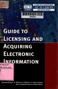 Guide to licensing and acquiring electronic information