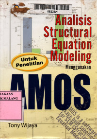 Analisis structural equation modeling menggunakan amos edisi 1