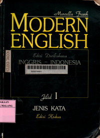 Modern English edisi dwibahasa jilid 1: jenis kata edisi 2