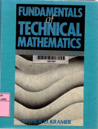 Fundamentals of technical mathematic 2nd edition