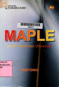 Maple untuk persamaan diferensial edisi 2