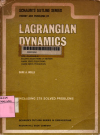 Schaum's outline of theory and problems of lagrangian dynamics