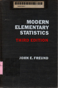 Modern elementary statistics 3rd edition