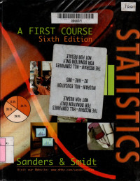 Statistics: a first course 6th edition