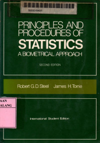 Principles and procedures of statistics a biometrical approach 2nd edition