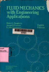 Fluid mechanics with engineering applications 8th edition