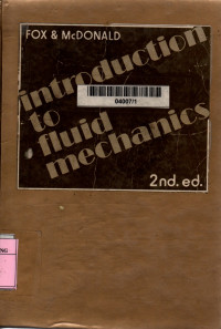 Intoduction to fluid mechanics 2nd edition