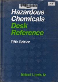 Hazardous chemicals desk reference 5th edition