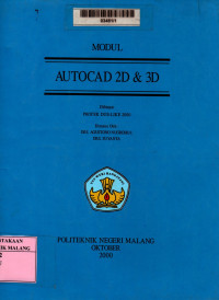 Autocad 2D dan 3D: modul