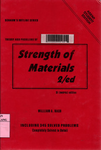 Theory and problems of strength of materials 2nd edition
