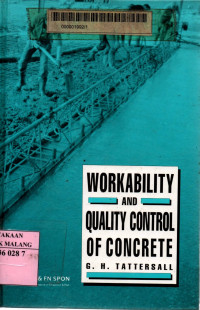 Workability and quality control of concrete