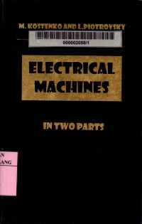 Electrical machines in 2 parts: part 2