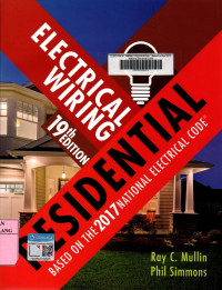 Electrical wiring residental: based on the 2017 national electrical code 19th edition
