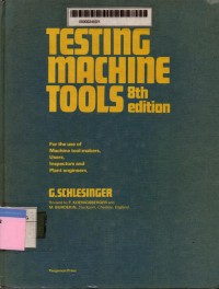 Testing machine tools 8th edition