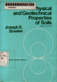 Physical and geotechnical properties of soils 2nd edition