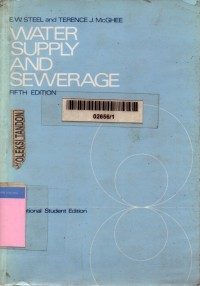 Water supply and sewerage 5th edition