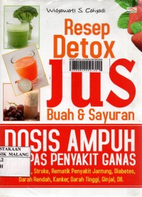 Resep detox jus buah dan sayuran