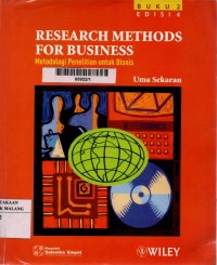 Research methods for business = metodologi penelitian untuk bisnis buku 2 edisi 4
