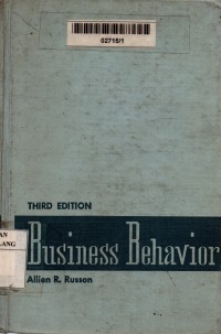 Business behavior 3rd edition