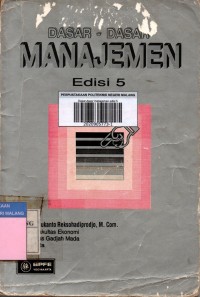 Dasar-dasar manajemen edisi 5