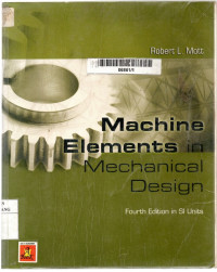 Machine elements in mechanical design 4th edition