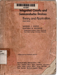 Integrated circuits and semiconductor devices: theory and application 2nd edition