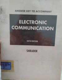 Answer Key to Accompany Electronic Communication ED. 6