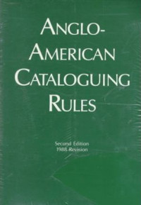 Anglo-American cataloguing rules, second edition