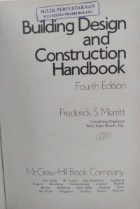 Building Design and Construction Handbook ED. 4