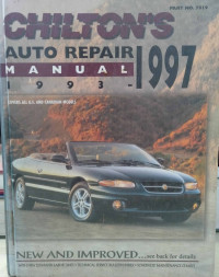Chilton's auto repair manual 1993-1997 part 7919