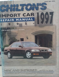 Chilton's auto repair manual 1993-1997 part 7920