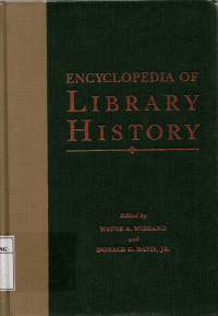 Image of Encyclopedia of library history